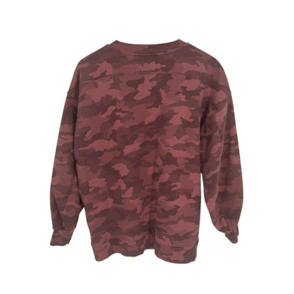 Lululemon Sweatshirt Womens XL? Pink Camo Perfectly Oversized Crewneck Pullover - Picture 4 of 7